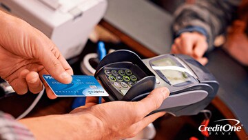 Using an EMV chip reader on a Credit One Bank credit card